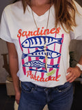 T-shirt imprimé sardines