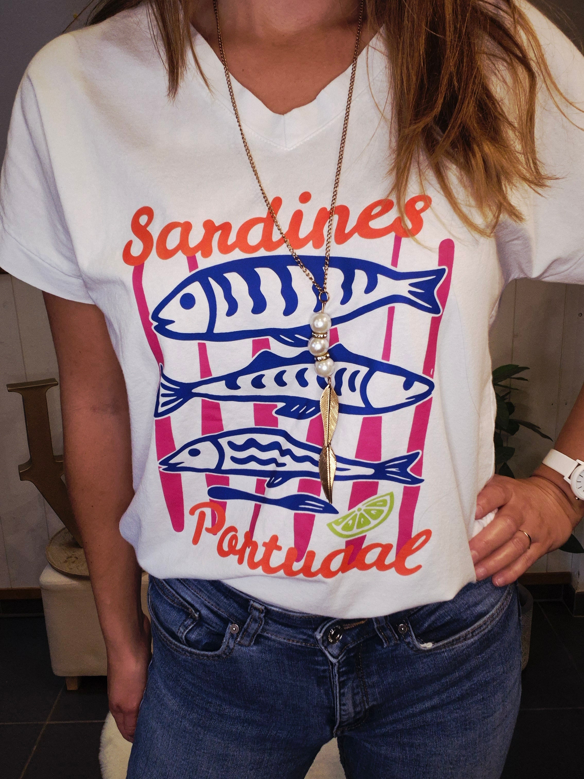 T-shirt imprimé sardines