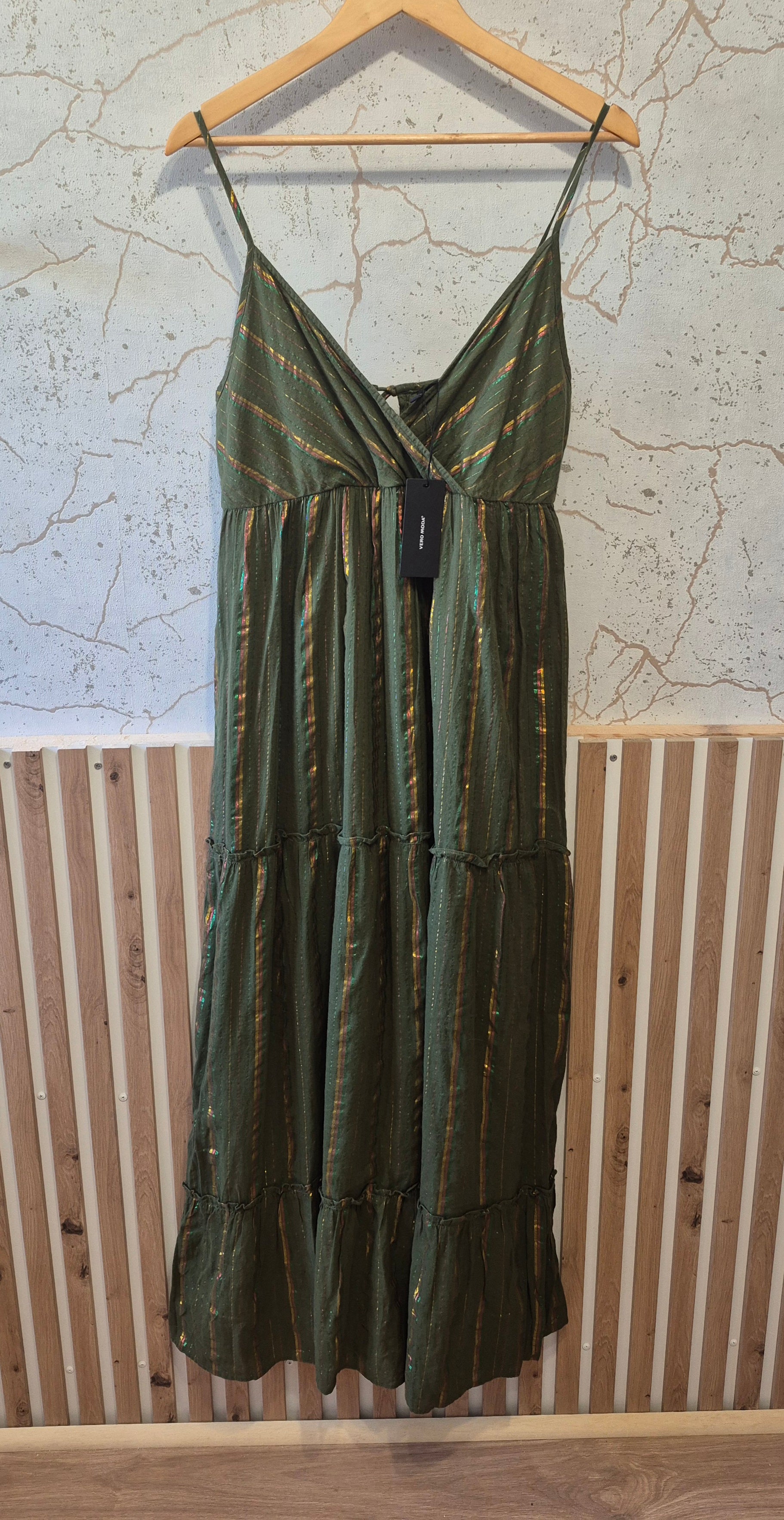Robe longue kaki