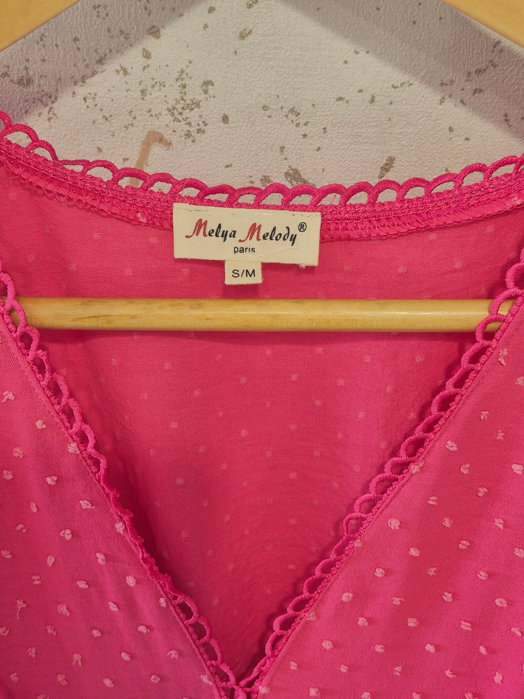 Robe fluide rose fuchsia