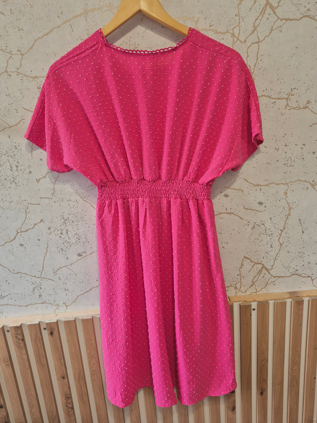Robe fluide rose fuchsia