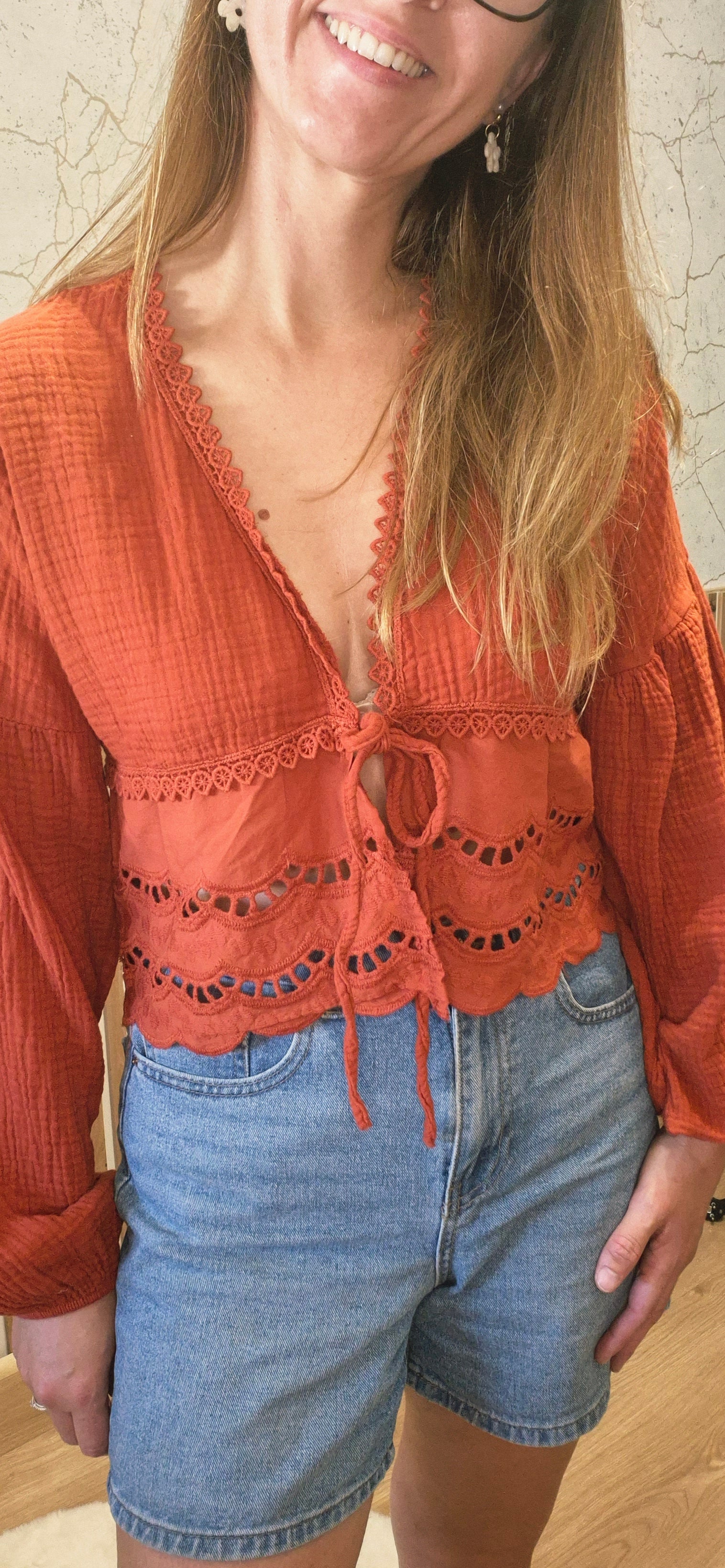 Blouse gaze de coton