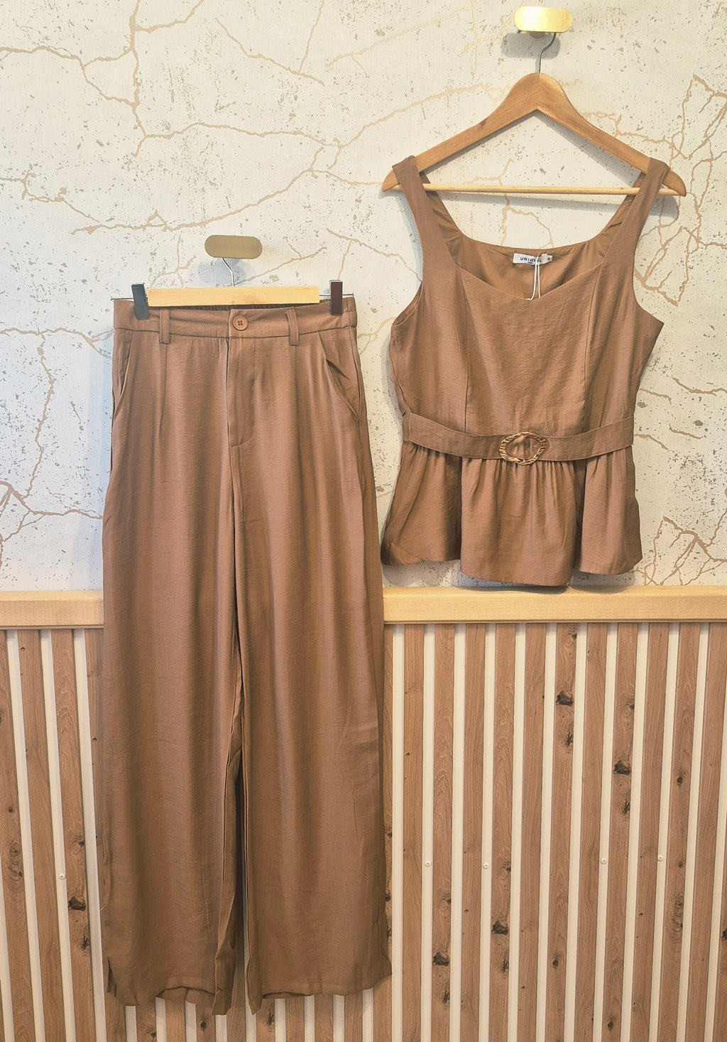 Débardeur fluide marron