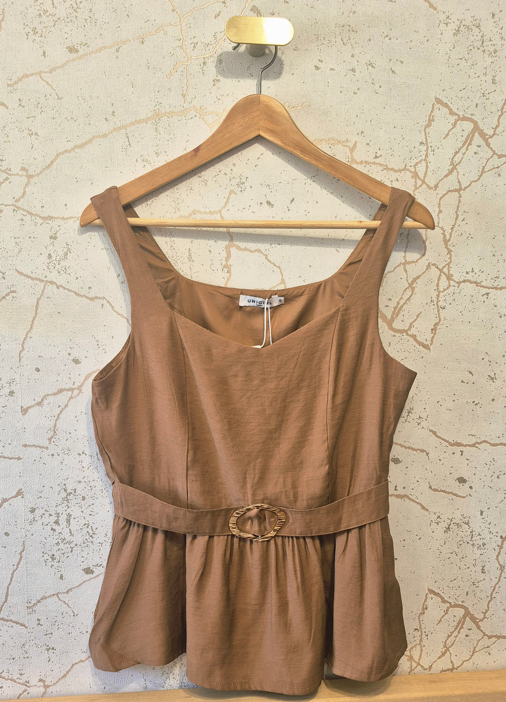 Débardeur fluide marron