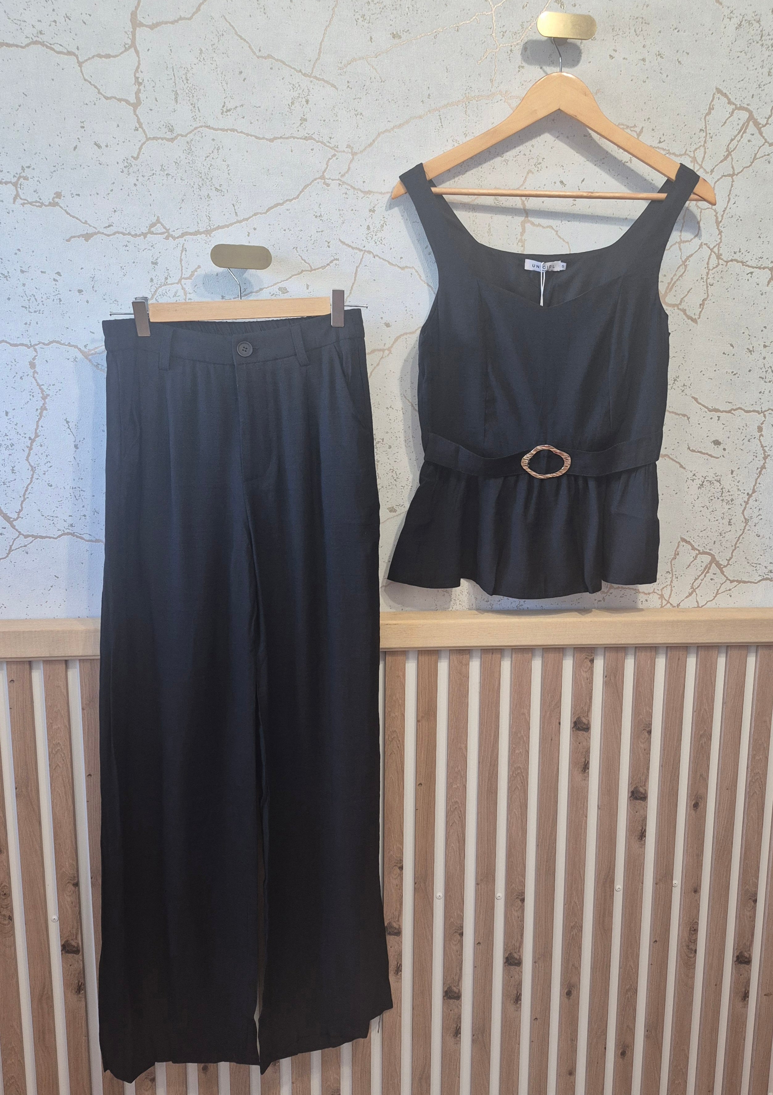Pantalon fluide noir