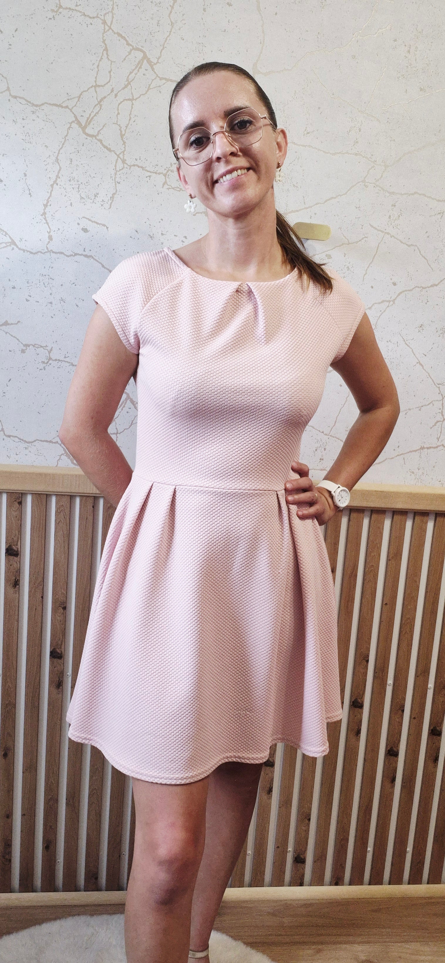 Robe chic rose