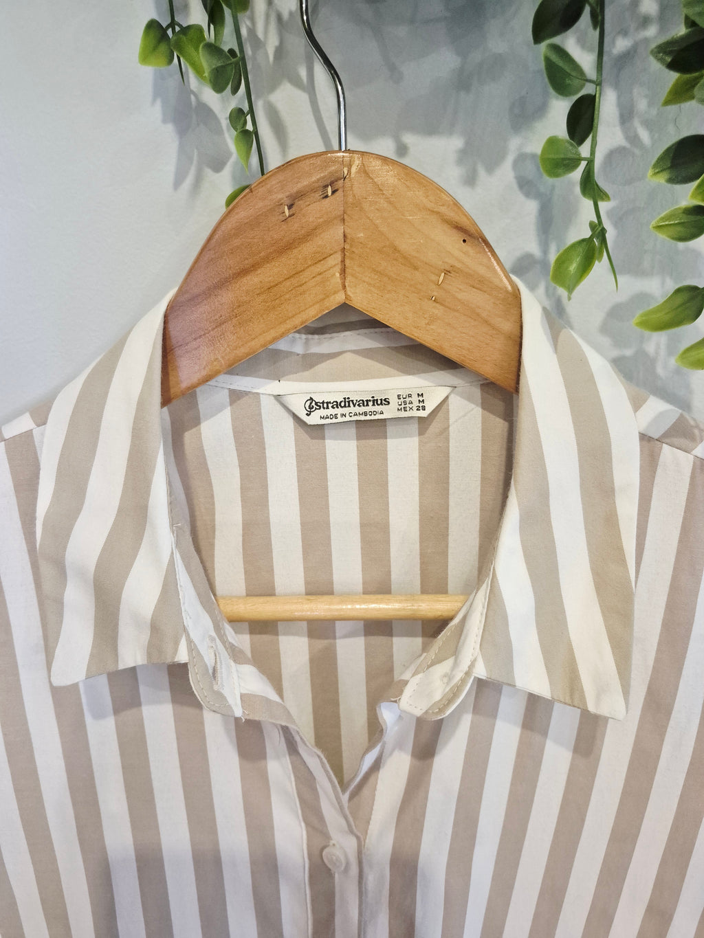 Robe chemise rayée