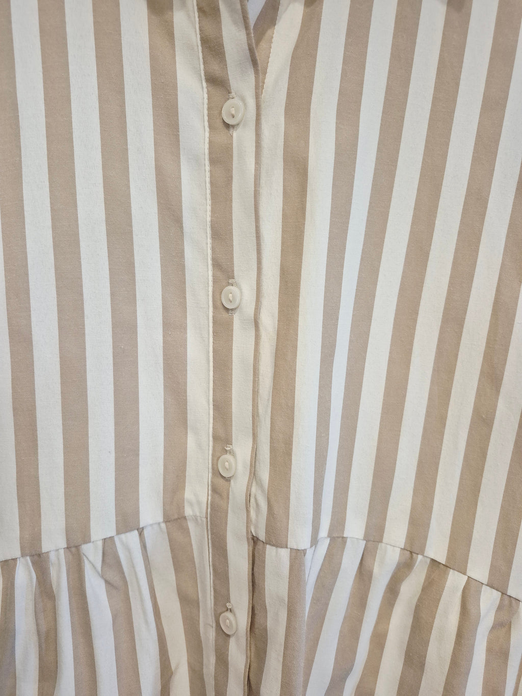Robe chemise rayée