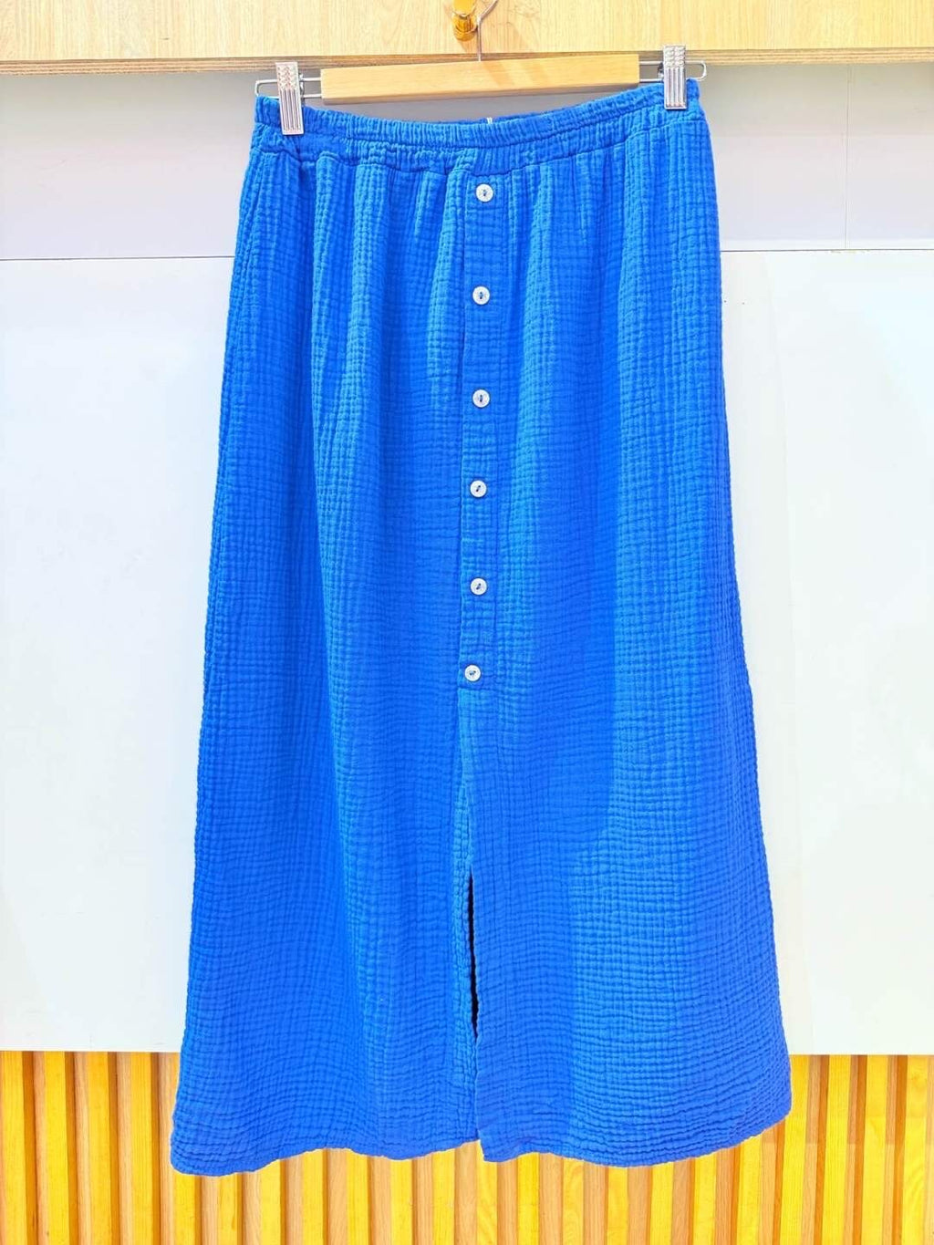 Jupe Bleue Roi avec boutons
