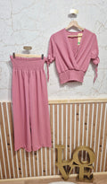 Ensemble rose poudré