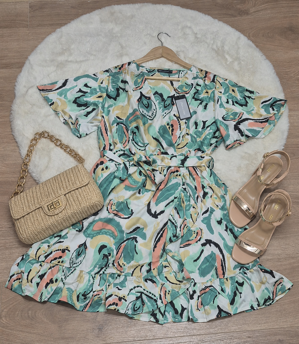 Robe courte imprimée