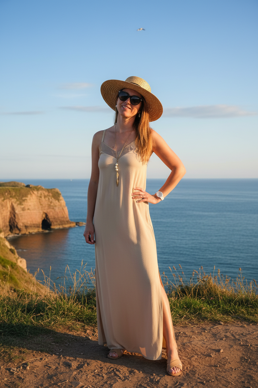 Robe beige Stories